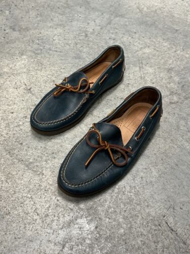 Oak Street Bootmakers Camp Moc Navy Chromexcel Loafer Shoes