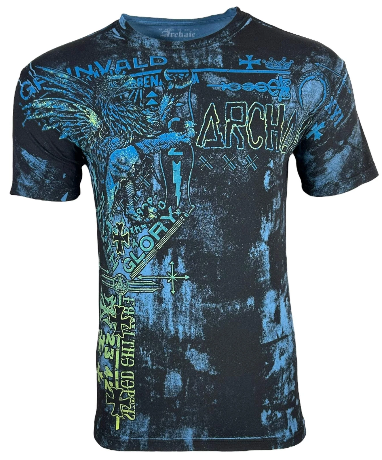 Archaic By Affliction Men's T-shirt Hearth Biker Tattoo S-5XL