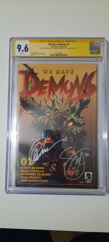 We Have Demons # 1 CGC 9.8 signed Snyder/Capullo/Glapion Cover A Dark Horse 2022