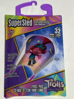 SuperSled Tro;;s Nylon Frameless Kite 1 Piece 32'' Wide New in Pkg    MF