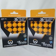 2 NERF Rival Overwatch 30 Rounds High Impact Rival Balls Refill Pack 60 TOTAL