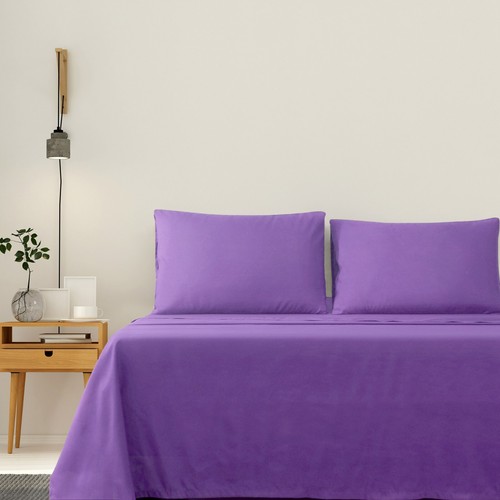 100% Bamboo/Microfiber Flat Fitted Sheet Set Pillowcase Set D/Q/King Bed Soft AU - Picture 11 of 43