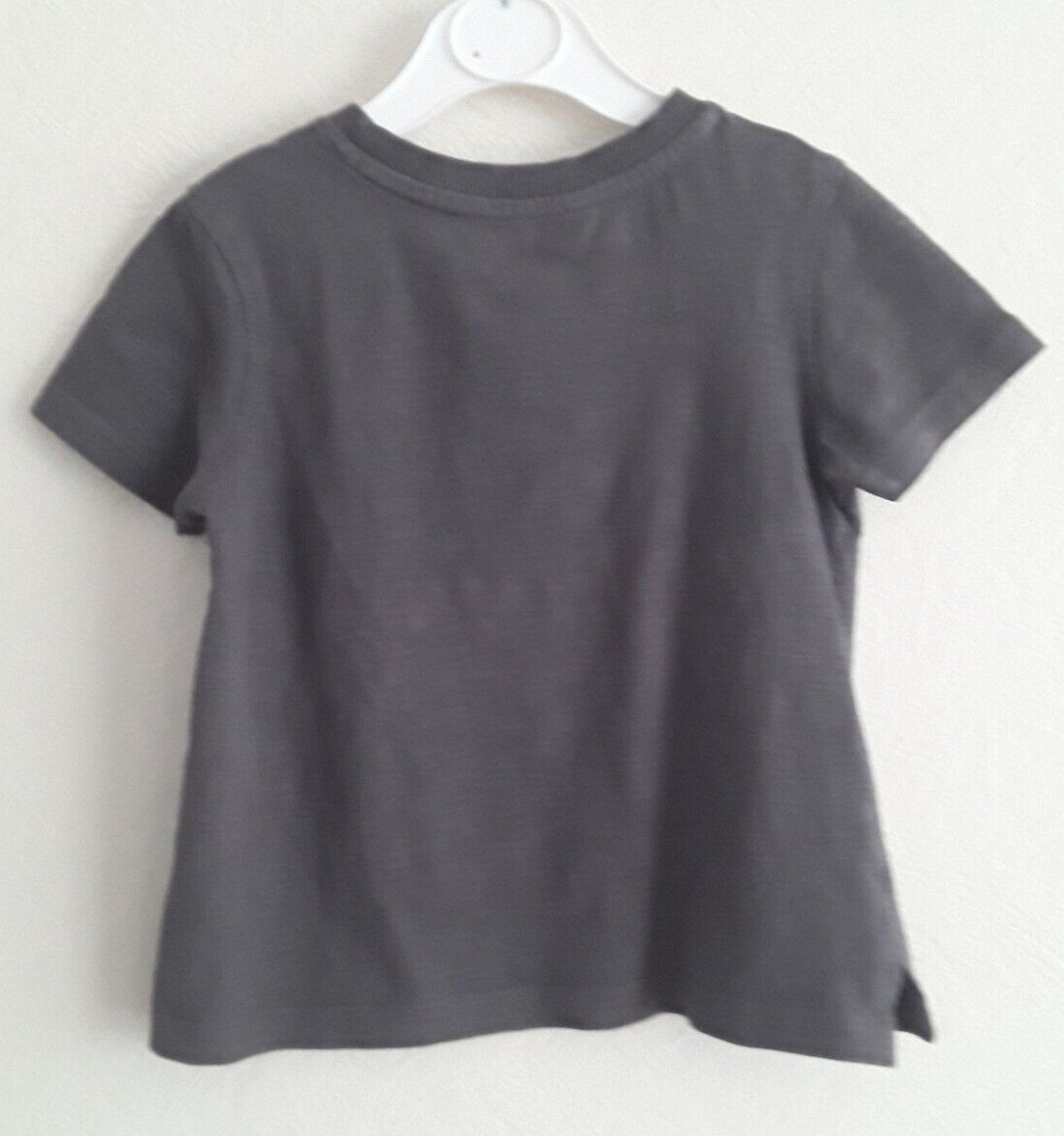 Baby boy's short sleeved top, charcoal, aged 18 months image 2