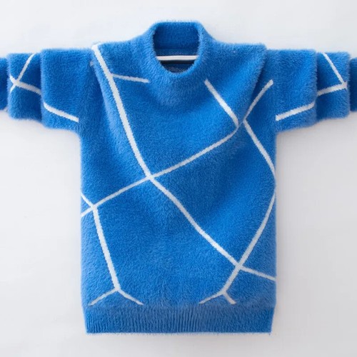 Sweater for Boys Winter Pullover Boys Knitted Warm Kids Tops 6-12 Years Teenage - Picture 8 of 43