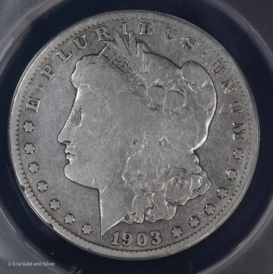1903-S $1 Morgan Silver Dollar ANACS VG 8 - Image 3 of 4