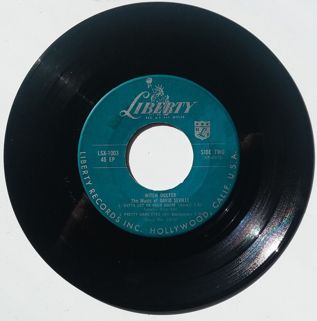 DAVID SEVILLE - Witch Doctor / Camel Rock - Vinyl 45rpm EP 1957