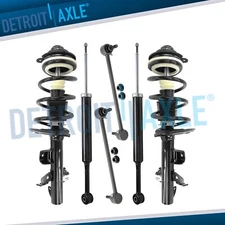 Front Struts w/Coil Spring Rear Shocks Sway Bars Kit for 2014-2018 Jeep Cherokee