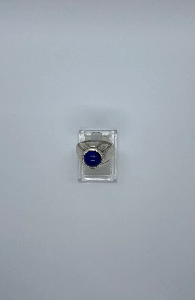 Anello in Argento 925 con Lapislazzulo Blu - Immagine 2 di 4