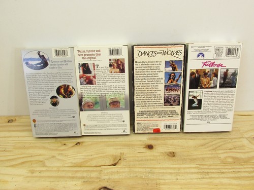 Lot of 4 VHS Footloose, Dances With Wolves, Grumpy Old Men Etc - Picture 2 of 4