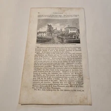 View Of The Barnstable Courthouse Massachusetts c. 1839 Engraving (373)