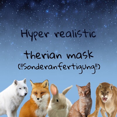 Hyper Realistic Therian Mask