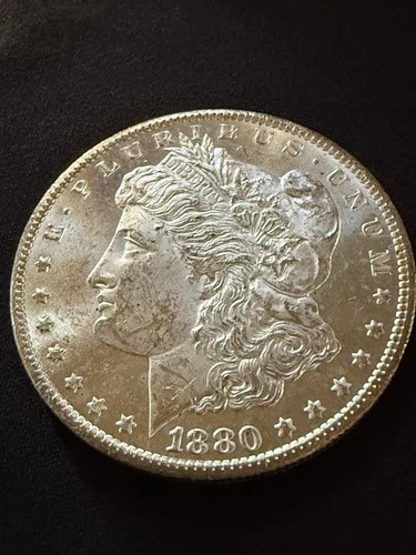 LOOK! 1880 CC MORGAN SILVER DOLLAR  MS??    Compare!