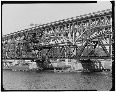 New London Connecticut 1900s Groton Bridge NY NH Hartford Railroad Thames River