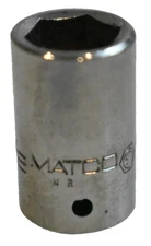 Matco Tools A126 3/8" SAE Shallow Socket 1/4" Drive 6 Point Chrome