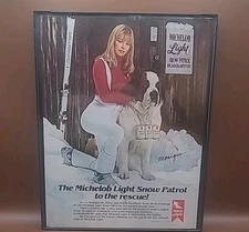 Michelob Light Beer Monique Framed Print Ad 1980 8.5x11  Vintage 