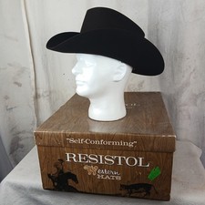 Vintage Resistol "Calgary" Cowboy Hat 3x Beaver With Box And Tags
