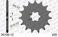 Ritzel Antriebsritzel 12-ZäHne 420-Teilung FüR Kawasaki Kx Ii 85 D Grossrad 2018