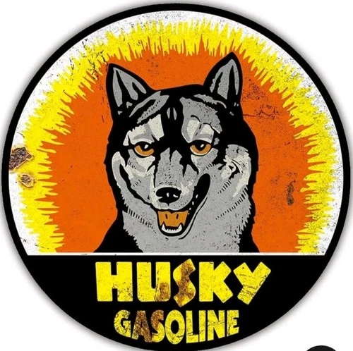 Reproduction Vintage Husky Gasoline Tin Sign Free Shipping!!
