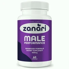 Zanari for Men - Zanari Male Performance, Stamina & Energy Support 60ct