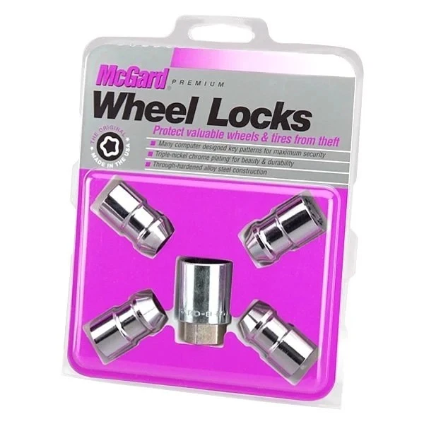 For Buick Skylark 1962-1967 McGard 24132 Chrome Silver Cone Seat Wheel Lock Set Foto 2 de 2