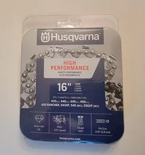 Husqvarna OEM 531300437 H30 16" Chainsaw Chain .325" .050" 66DL – Fast Shipping