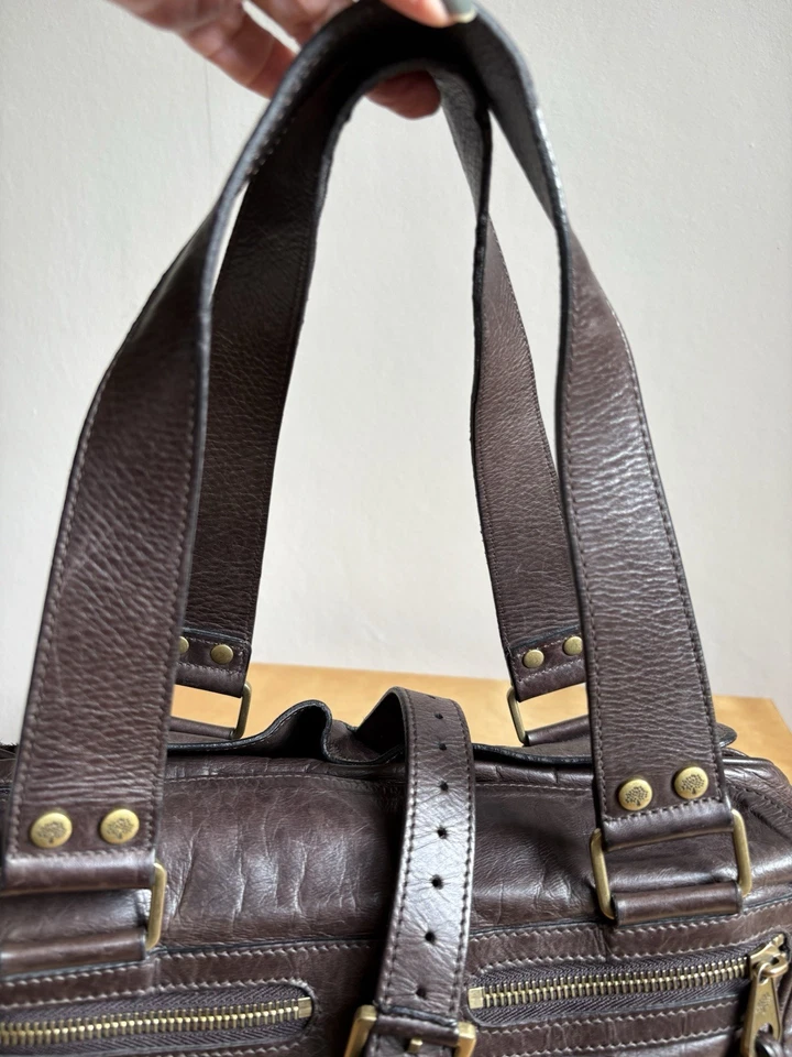 Mulberry Mabel Bag Chocolate Brown soft  Antique Leather With Brass  Hardware - Image 3 of 4