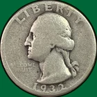 1932-D Washington Quarter Silver Very Good VG Coin #42519