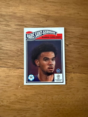 Carte 2024 Topps Knockout UEFA PSG Warren Zaïre-Emery Gold 1/1 One Of One