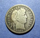 1902 Barber Dime  Good+