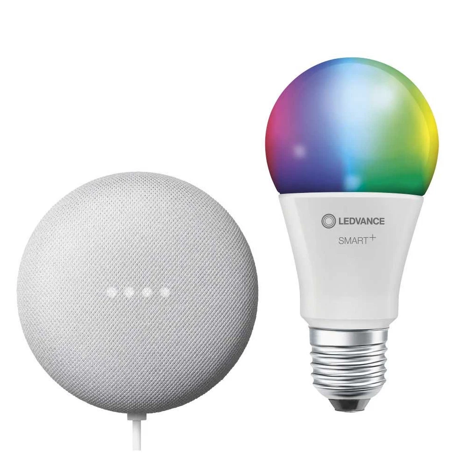 Ledvance LED Smart Home Google Home Mini Kreide Weiß LED 10W E27 RGBW Bluetooth - Bild 3 von 4