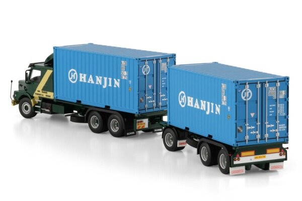1:50 WSI SCANIA 6X2 + 2X 20FT Container Alloy Model KOOLWIJK 01