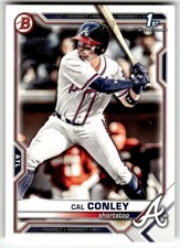 2021 Bowman Draft #BD-70 Cal Conley 1st Atlanta Braves Baseball