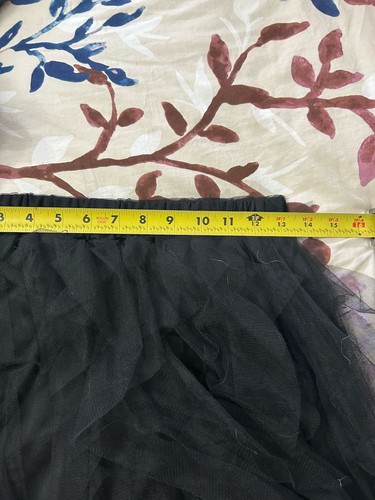 Elings Brand Ruffled Long Black Skirt - Picture 4 of 5