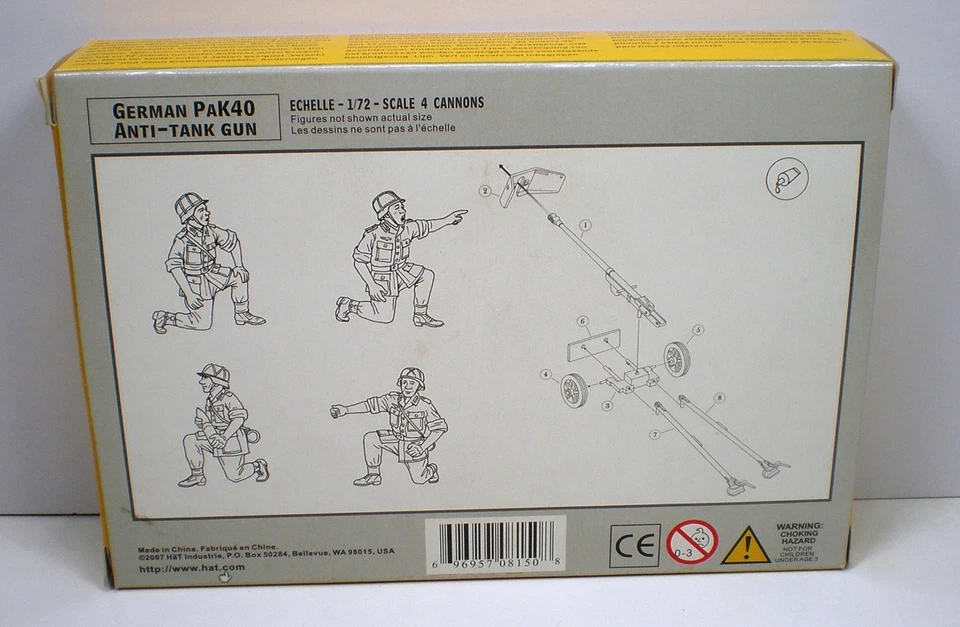 1/72 Scale German WWII Anti-Tank Gun With Crew, PAK 40, HaT - Image 2 of 4
