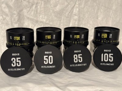 Meike full frame T/2.1 cinema lens set - EF mount