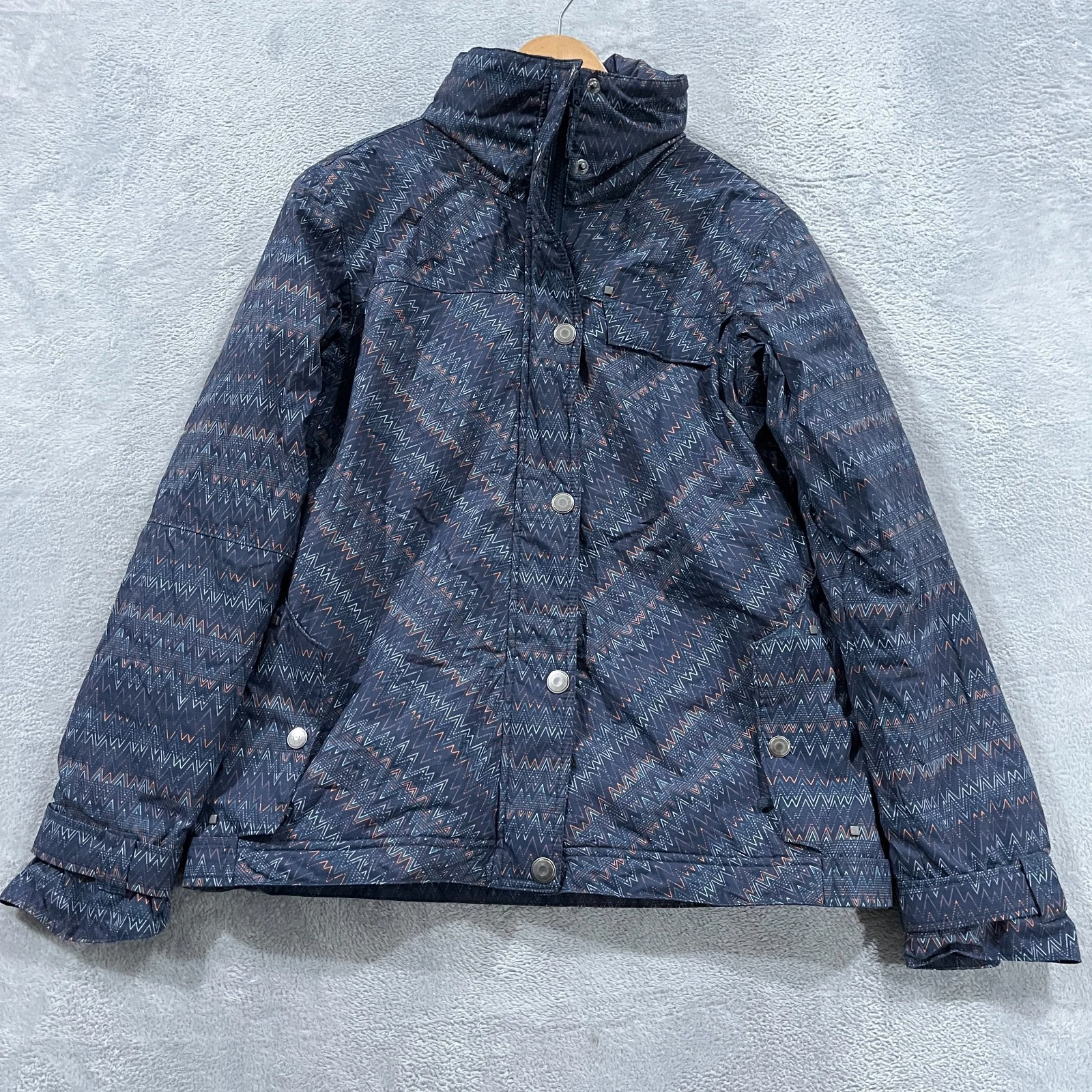 Columbia Jacket Womens Medium Omni-Tech Hooded Coat Aztec Geometric Pattern
Opens in a new window or