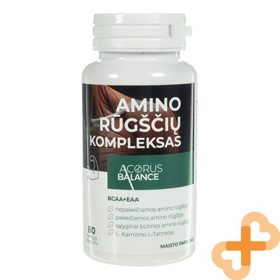 Acorus Balance Bcaa + Eaa Aminosäure Komplex 80 Kapseln L - Carnitin