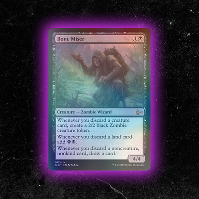 FOIL - Bone Miser - Custom MTG Card - High-Quality