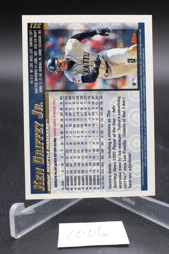 1998 Topps - Ken Griffey Jr #321 Inaugural Tampa Bay Devil Rays - Picture 2 of 2