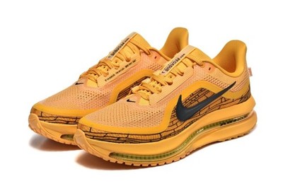 New Nike AIR ZOOM Pegasus Premium Gold Laser Orange Black Men's