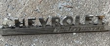 Vintage 1947-48 Chevy Thriftmaster Hood Side Chrome Emblem Gm 3692103