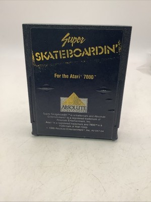 Super SkateBoardin Atari 7800 1988 Absolute Entertainment- Game Only