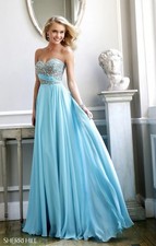 Sherri Hill Dress, Size 6, Color Aqua- New With Tags