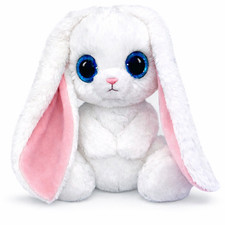 Berramann Banilou Kuscheltier Kuschelhase flauschig wei&szlig; - 28 cm