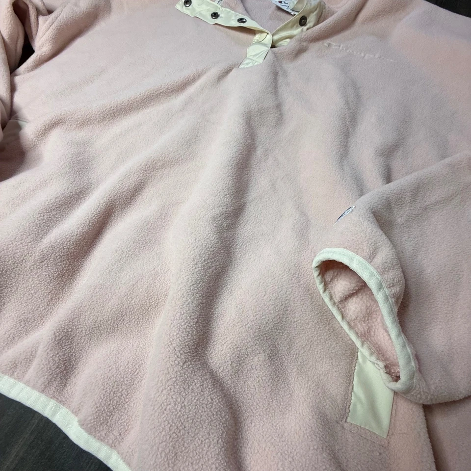 Sudadera Pullover Champion Rosa Polar Cuello A Presión Para Mujer XL Comodidad Atlética Foto 4 de 4