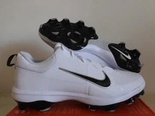 Nike Force Trout 9 MCS White-Silver-Black Baseball Cleats Sz 15 [FZ0915-102]