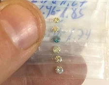 MIXED LOT OF 6 NATURAL EARTH MINED FANCY LOOSE DIAMONDS 0.52 CARATS 2.48-2.98mms