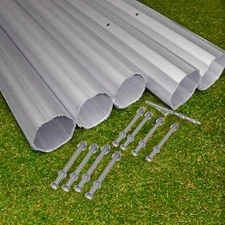 Swim Central HydroTools Hexagonal Aluminum Solar Cover Reel Tube Kit - 3" x 24FT