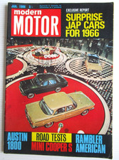 MODERN MOTOR JANUARY  1966 - MINI COOPER S ROAD TEST - BUY IT NOW - #7
