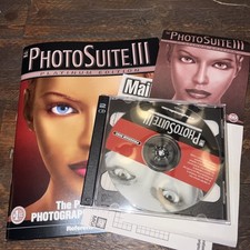 MGI Photosuite 3 III Platinum Pc New Opened Case  New 41 Pg Manual Win10 XP